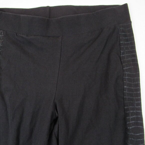Torrid Full Length Inset Legging Women's Size 0 Stretch Black Panel Detail - Picture 3 of 9